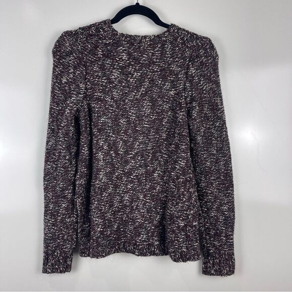 Madewell Firelight Marled Cable Knit Crewneck Sweater Winter Women's Size Small - Picture 2 of 7